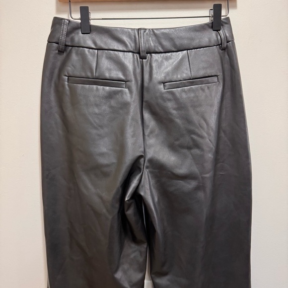 Calvin Klein Faux Leather Pants Black Size 4 - Picture 6 of 11